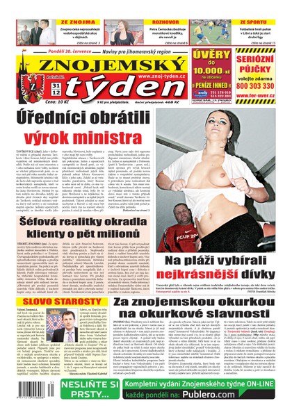 E-magazín Znojemský týden Znojemský týden 31 - 2012 - Znojemský týden