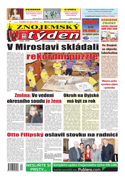 E-magazín Znojemský týden Znojemský týden 44 - 2012 - Znojemský týden