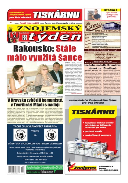 E-magazín Znojemský týden Znojemský týden č. 25 / 2015 - Znojemský týden