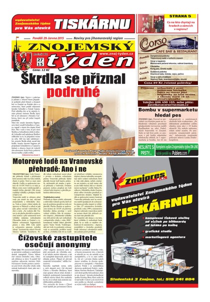 E-magazín Znojemský týden Znojemský týden č. 27 / 2015 - Znojemský týden