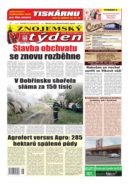 E-magazín Znojemský týden Znojemský týden č. 26 / 2015 - Znojemský týden