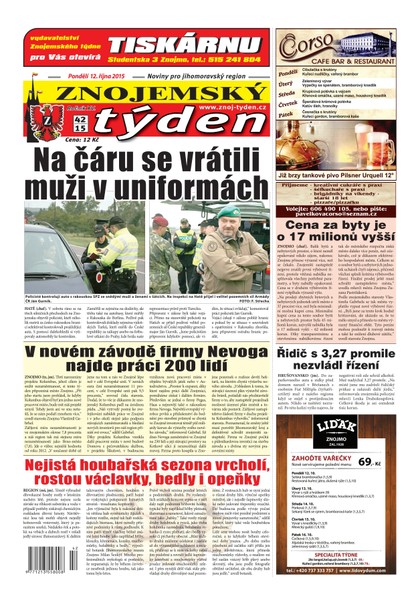 E-magazín Znojemský týden Znojemský týden č. 42 / 2015 - Znojemský týden