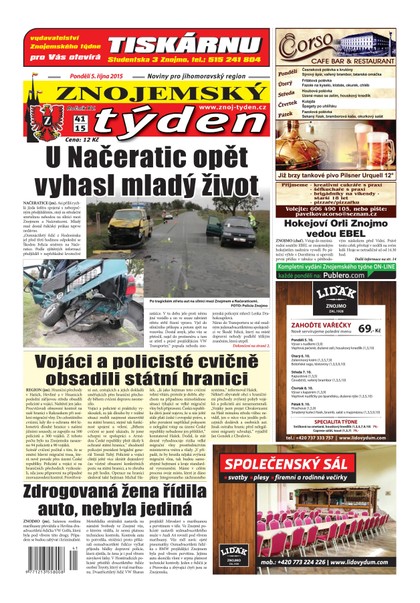 E-magazín Znojemský týden Znojemský týden č. 41 / 2015 - Znojemský týden