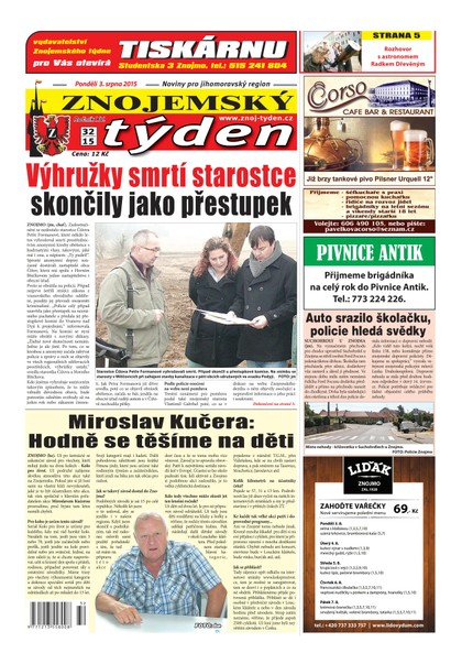 E-magazín Znojemský týden Znojemský týden č. 32 / 2015 - Znojemský týden