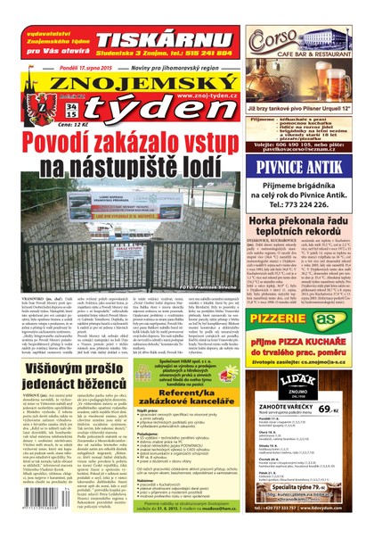 E-magazín Znojemský týden Znojemský týden č. 34 / 2015 - Znojemský týden