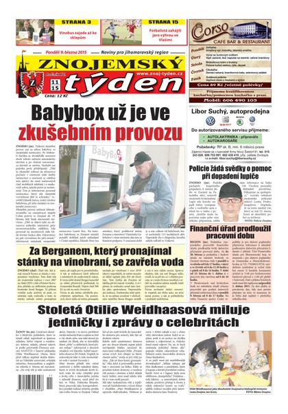 E-magazín Znojemský týden Znojemský týden č. 11 / 2015 - Znojemský týden