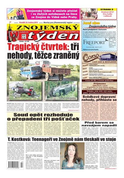 E-magazín Znojemský týden Znojemský týden č. 22 / 2015 - Znojemský týden