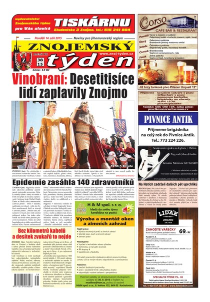 E-magazín Znojemský týden Znojemský týden č. 38 / 2015 - Znojemský týden