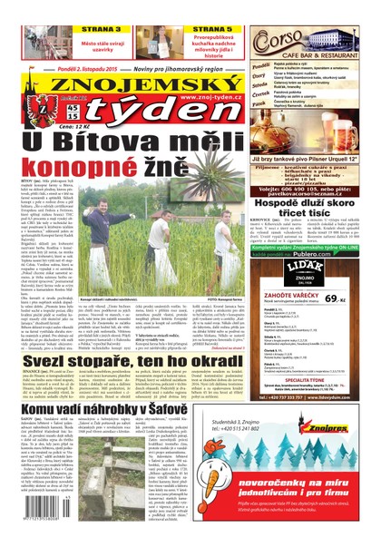 E-magazín Znojemský týden Znojemský týden č. 45 / 2015 - Znojemský týden