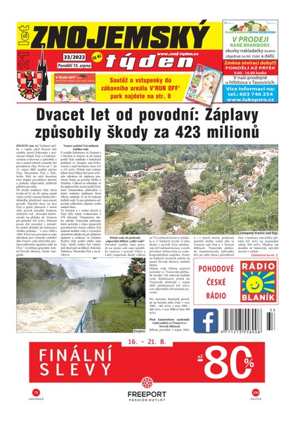 E-magazín Znojemský týden Znojemský týden 33/2022 - Znojemský týden