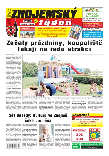 E-magazín Znojemský týden Znojemský týden 27/2022 - Znojemský týden