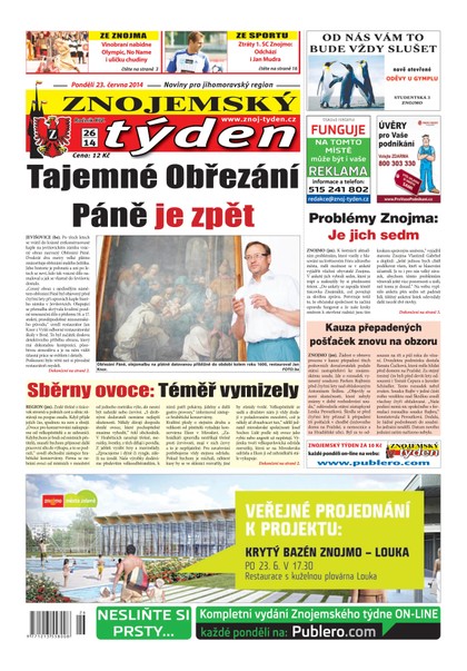 E-magazín Znojemský týden Znojemský týden č. 26 / 2014 - Znojemský týden