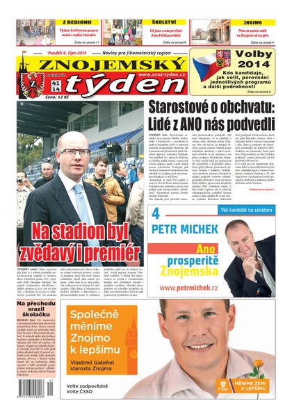 E-magazín Znojemský týden Znojemský týden č. 41 / 2014 - Znojemský týden