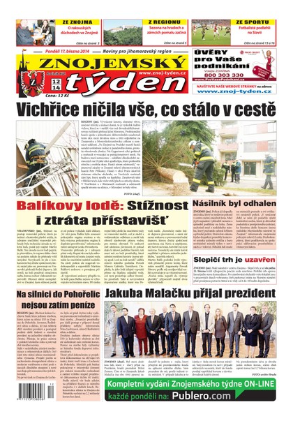 E-magazín Znojemský týden Znojemský týden 12 / 2014 - Znojemský týden