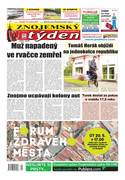 E-magazín Znojemský týden Znojemský týden č. 21 / 2014 - Znojemský týden