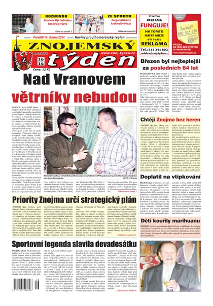 E-magazín Znojemský týden Znojemský týden 16 / 2014 - Znojemský týden