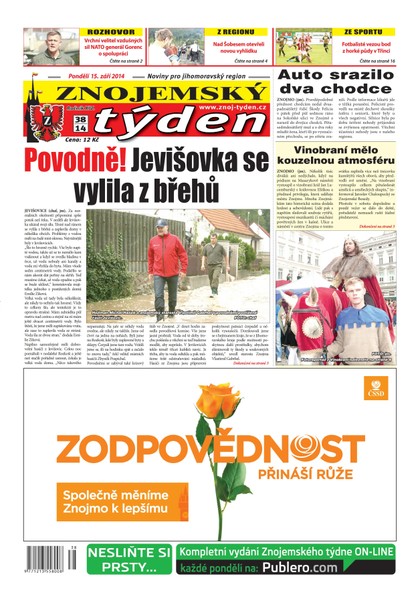 E-magazín Znojemský týden Znojemský týden č. 38 / 2014 - Znojemský týden