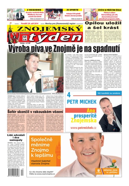 E-magazín Znojemský týden Znojemský týden č. 40 / 2014 - Znojemský týden