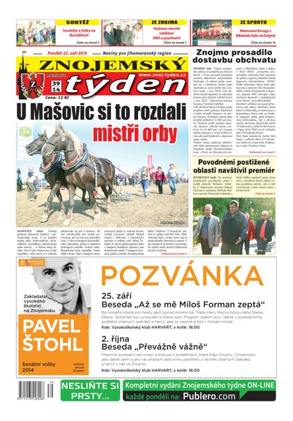 E-magazín Znojemský týden Znojemský týden č. 39 / 2014 - Znojemský týden