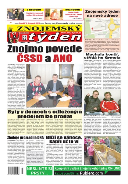 E-magazín Znojemský týden Znojemský týden č. 45 / 2014 - Znojemský týden