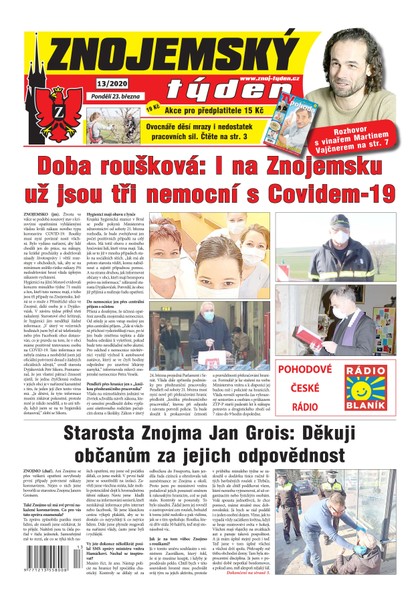 E-magazín Znojemský týden Znojemský týden 13/2020 - Znojemský týden