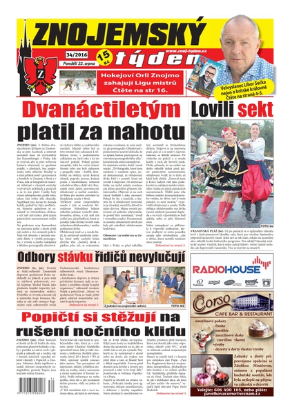 E-magazín Znojemský týden Znojemský týden 34/2016 - Znojemský týden