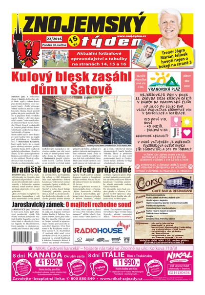 E-magazín Znojemský týden 22/2016 - Znojemský týden