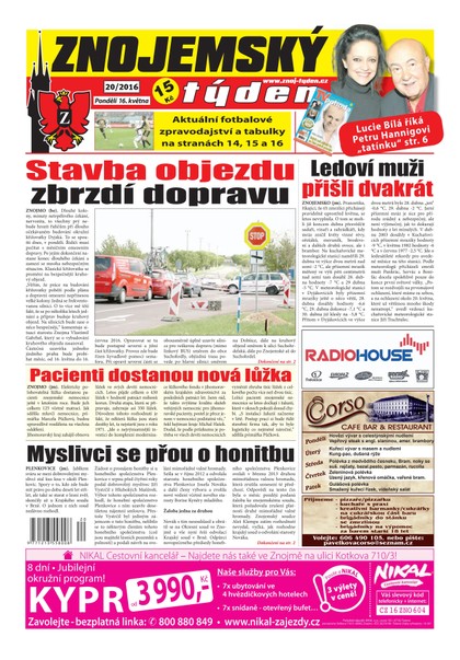 E-magazín Znojemský týden 20/2016 - Znojemský týden