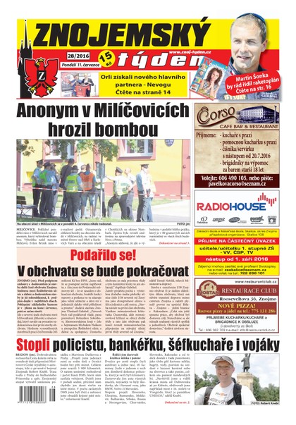 E-magazín Znojemský týden Znojemský týden 28/2016 - Znojemský týden