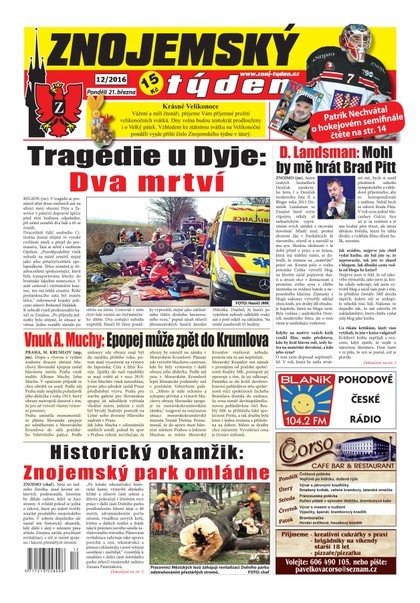 E-magazín Znojemský týden 12/2016 - Znojemský týden