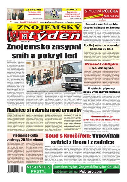 E-magazín Znojemský týden Znojemský týden 04 - 2013 - Znojemský týden