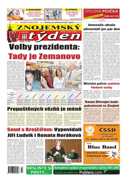 E-magazín Znojemský týden Znojemský týden 03 - 2013 - Znojemský týden