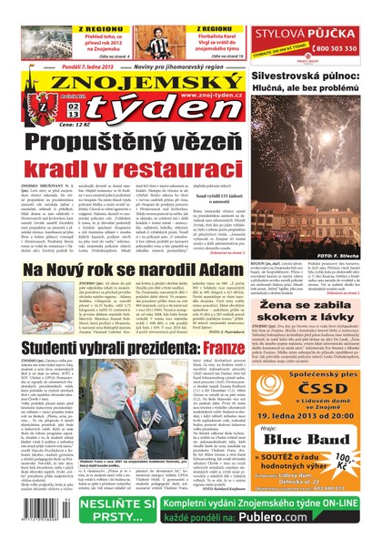 E-magazín Znojemský týden Znojemský týden 02 - 2013 - Znojemský týden