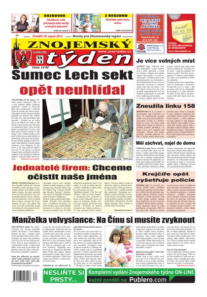 E-magazín Znojemský týden Znojemský týden 34 - 2013 - Znojemský týden