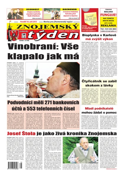 E-magazín Znojemský týden Znojemský týden 38 - 2013 - Znojemský týden