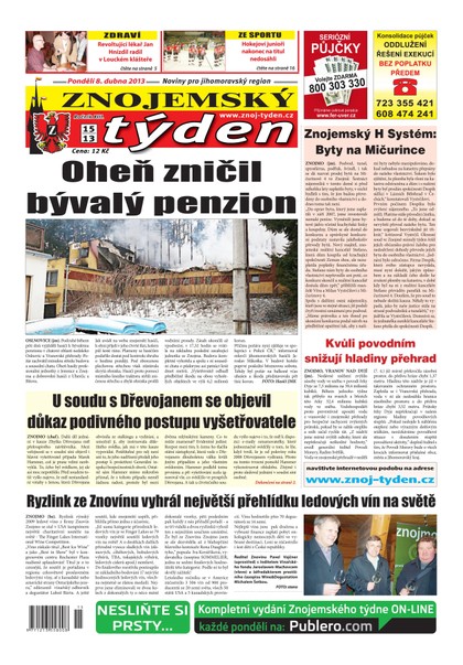 E-magazín Znojemský týden Znojemský týden 15 - 2013 - Znojemský týden