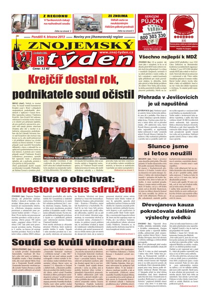 E-magazín Znojemský týden Znojemský týden 10 - 2013 - Znojemský týden