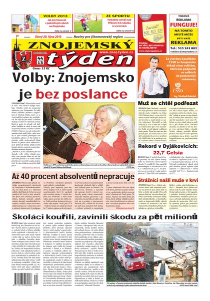 E-magazín Znojemský týden Znojemský týden 44 / 2013 - Znojemský týden