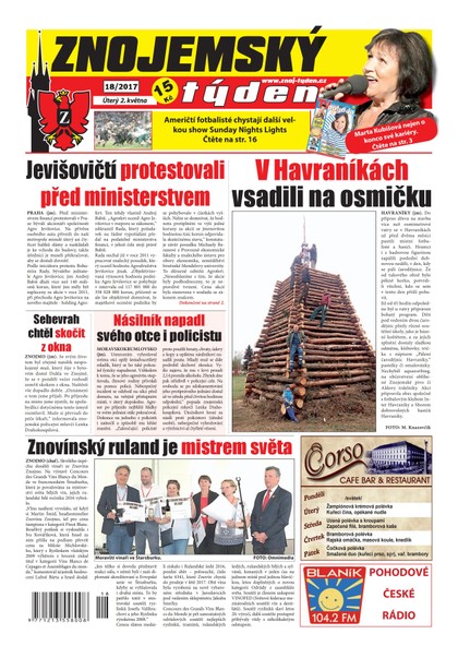 E-magazín Znojemský týden Znojemský týden 18/2017 - Znojemský týden