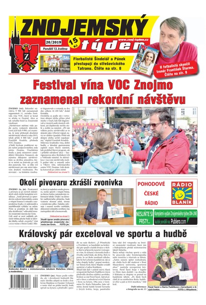 E-magazín Znojemský týden Znojemský týden 20/2019 - Znojemský týden