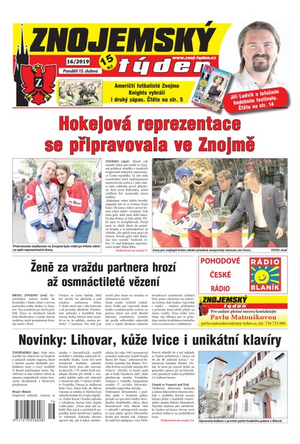 E-magazín Znojemský týden Znojemský týden 16/2019 - Znojemský týden