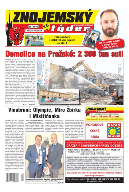 E-magazín Znojemský týden Znojemský týden 25/2019 - Znojemský týden