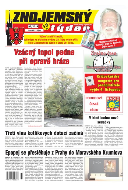 E-magazín Znojemský týden Znojemský týden 43/2019 - Znojemský týden