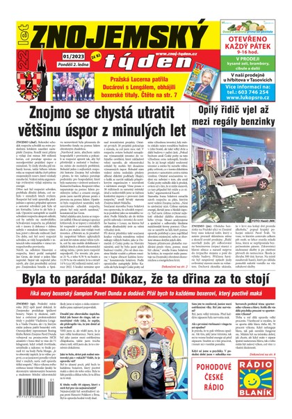 E-magazín Znojemský týden Znojemský týden 01/2023 - Znojemský týden