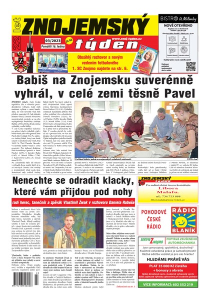 E-magazín Znojemský týden Znojemský týden 03/2023 - Znojemský týden