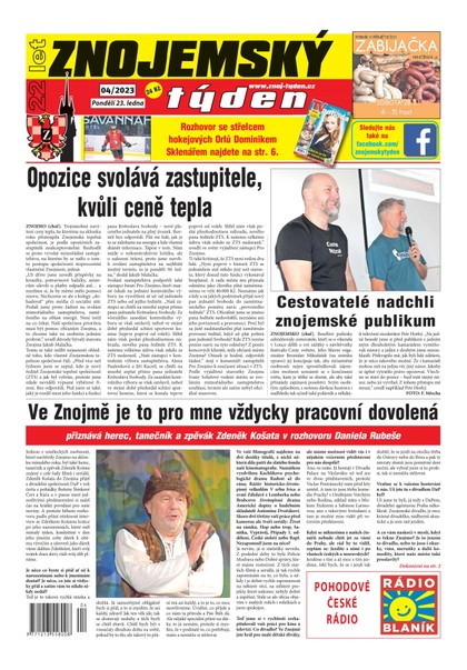 E-magazín Znojemský týden Znojemský týden 04/2023 - Znojemský týden