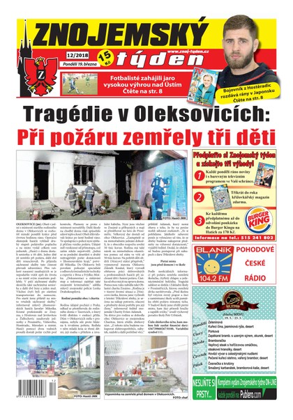 E-magazín Znojemský týden Znojemský týden 12/2018 - Znojemský týden