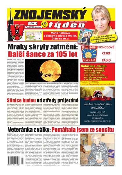 E-magazín Znojemský týden Znojemský týden 31/2018 - Znojemský týden