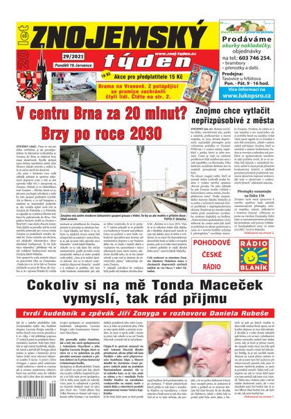 E-magazín Znojemský týden Znojemský týden 29/2021 - Znojemský týden