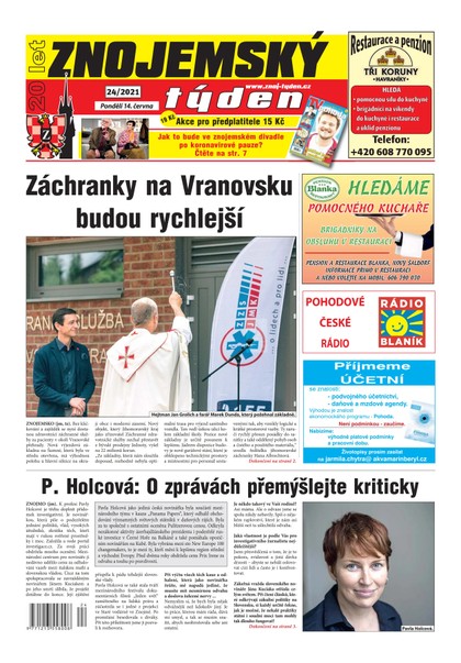 E-magazín Znojemský týden Znojemský týden 24/2021 - Znojemský týden